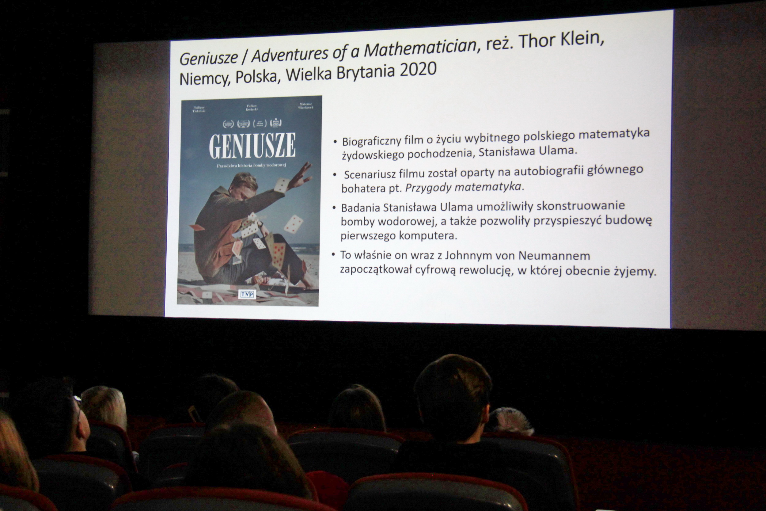 Przygody matematyka. Pokaz filmu „Geniusze” Przygody matematyka. Pokaz filmu „Geniusze”