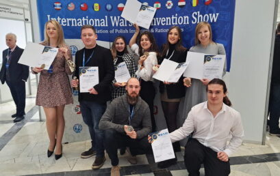Studenci-wynalazcy nagrodzeni medalami podczas wystawy IWIS 2023